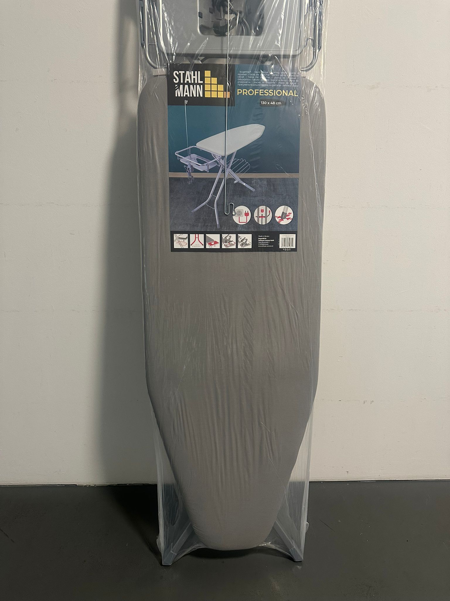 STAHLMANN XXL Bügelbrett 130 × 48 cm für Dampfbügelstation – Bild 3