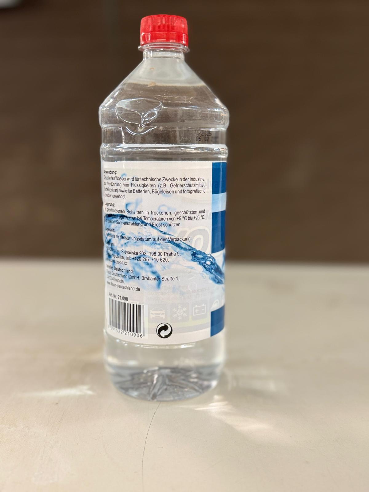 STAHLMANN Destilliertes Wasser – Made in Germany – für Dampfbügeleisen, Haushalt, Technik